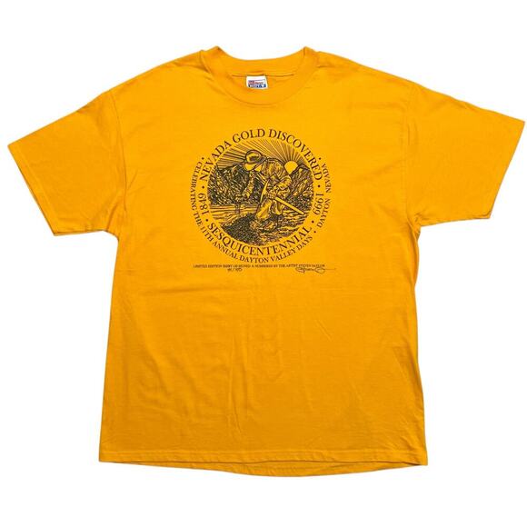 Vintage Other - Vintage 90s Hanes Nevada Gold‎ Discovery 50th Anniversary T-Shirt - XL